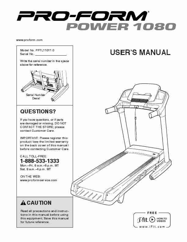 ProForm Treadmill 1800-page_pdf